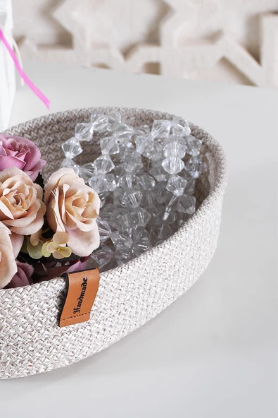 Ovoid | Düzenleyici Sepet Organizer | Çok Amaçlı El Yapımı Sepet - 8