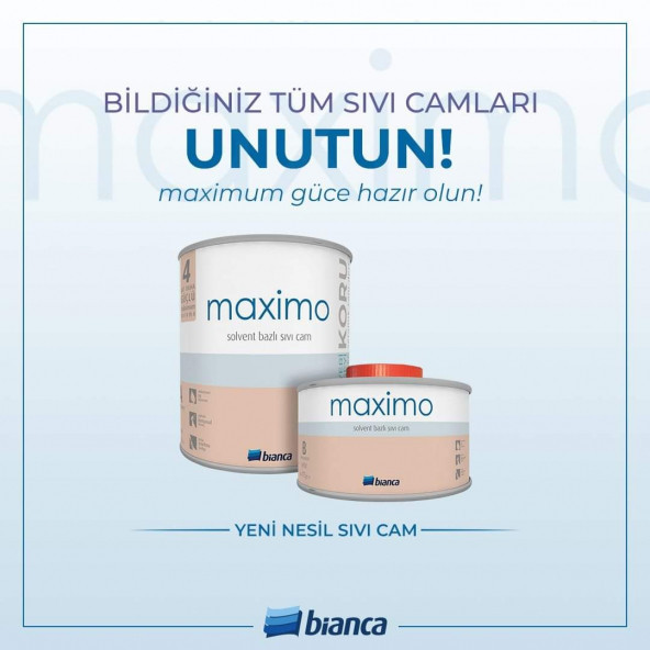 Bianca Maximo Solvent Bazlı Sıvı Cam (İpek Mat)0,500Lt - 2