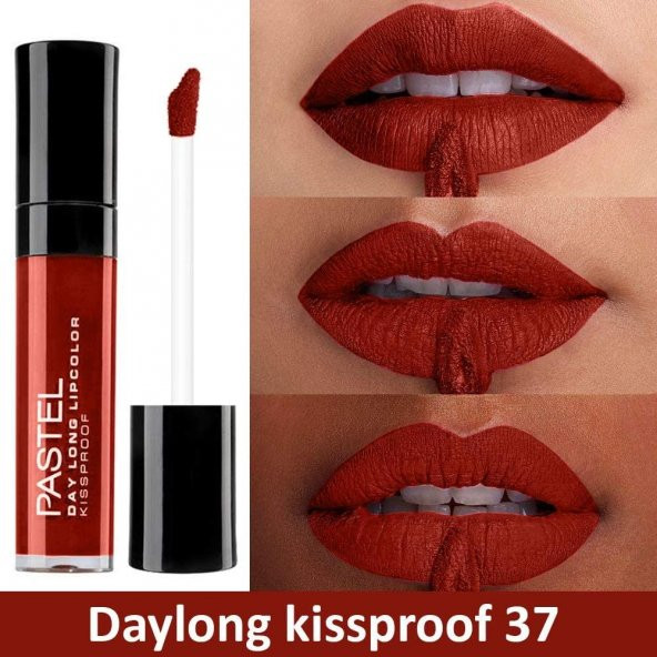 Pastel Daylong Lipcolor Kissproof No:37 Mat Likit Ruj - 2