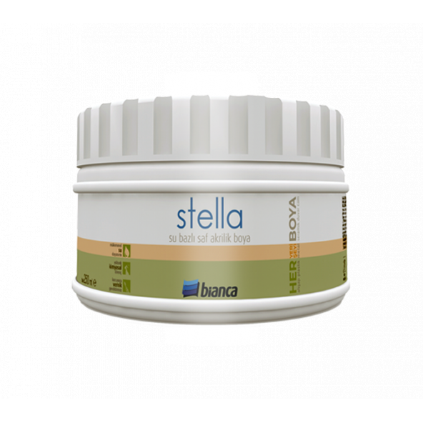 Stella- Su Bazlı Saf Akrilik Boya (Metal Renkler) 0,25Lt