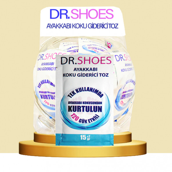 Dr. Shoes 3 Adet Ayak - Ayakkabı Koku Giderici Toz 120 Gün Etkili