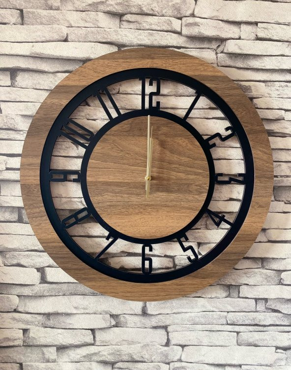 Lavintadesign Dekoratif Ahşap Duvar Saati 50 cm - 2