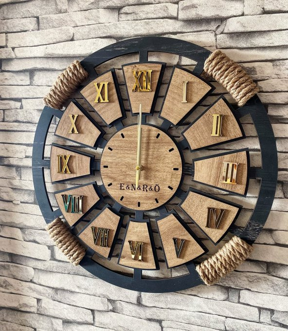 Lavintadesign Dekoratif Ahşap Duvar Saati