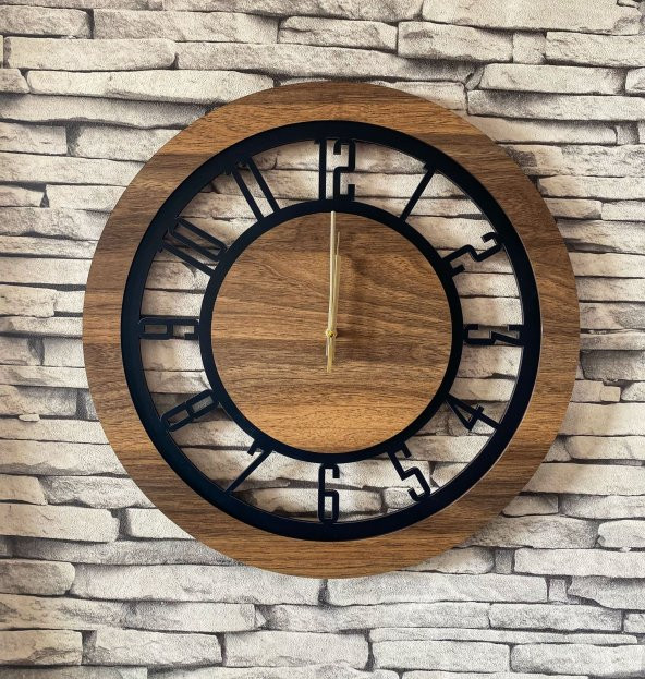 Lavintadesign Dekoratif Ahşap Duvar Saati 50 cm - 3