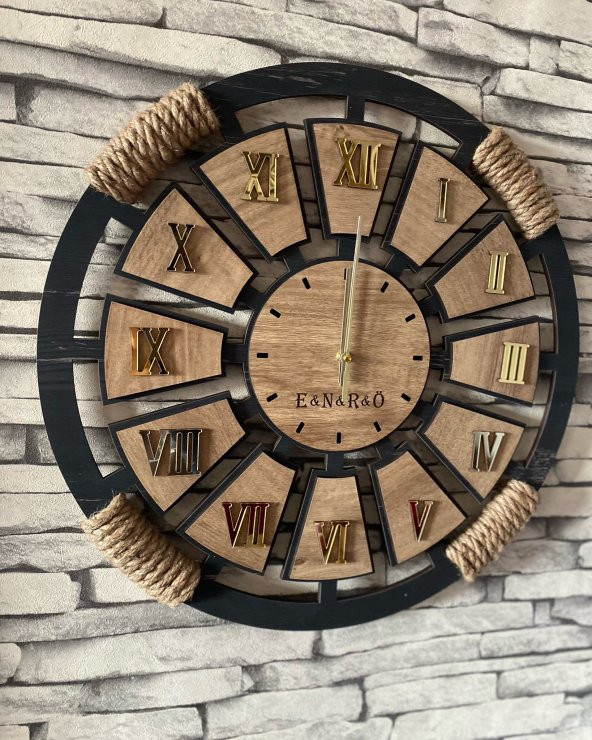 Lavintadesign Dekoratif Ahşap Duvar Saati - 2