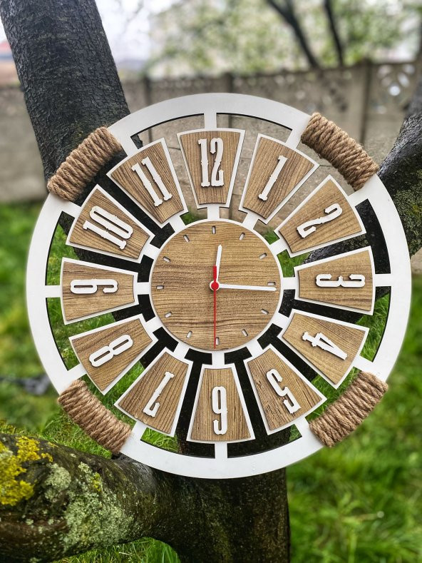 Adapromosyon Dekoratif Ahşap Duvar Saati - 2