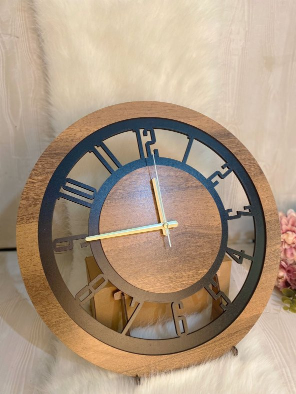 Adapromosyon Dekoratif Ahşap Duvar Saati 50 cm - 3