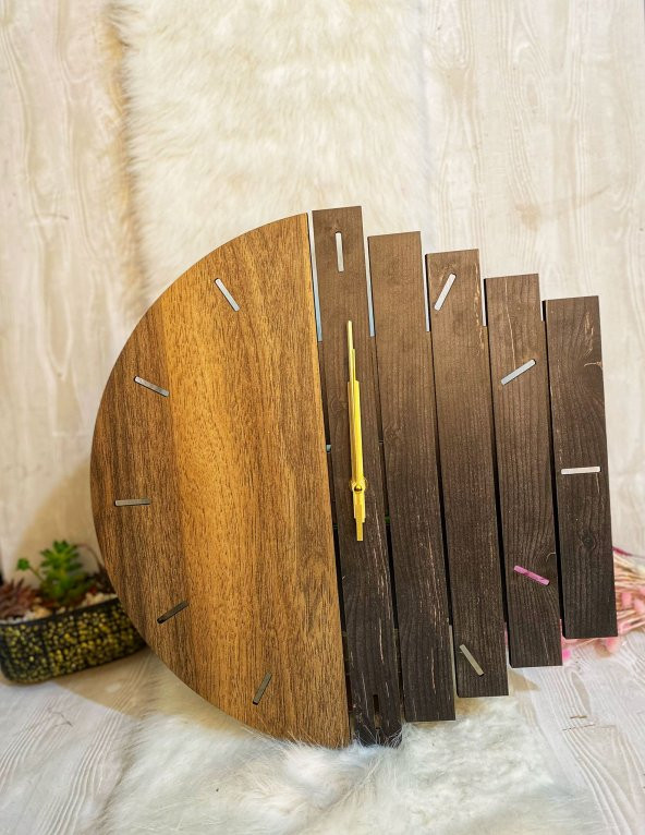 Adapromosyon Kişiye Özel Ahşap Duvar Saati
