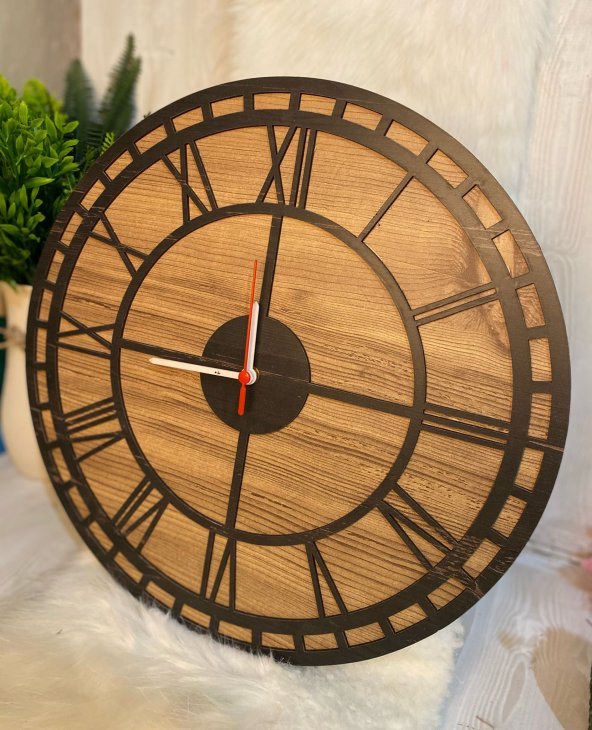 Adapromosyon Ahşap Duvar Saati 50 cm - 3