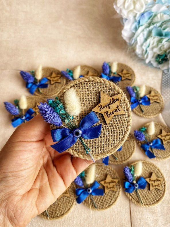 Lavintadesign İsme Özel Hediyelik Bebek Magnet ( 20 ADET )