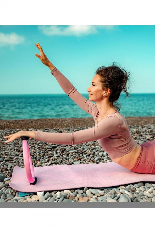 Ultra Dayanıklı 38cm Kırılmaz Pilates Çemberi Süngerli Egzersiz Yoga Çemberi Pilates Halkası