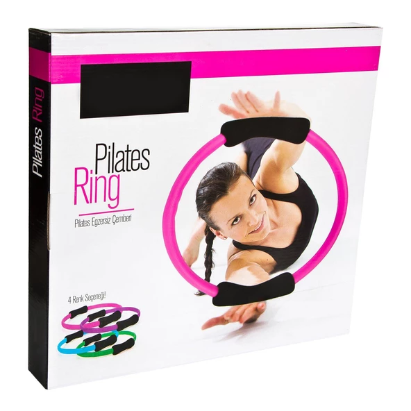 Ultra Dayanıklı 38cm Kırılmaz Pilates Çemberi Süngerli Egzersiz Yoga Çemberi Pilates Halkası - 4