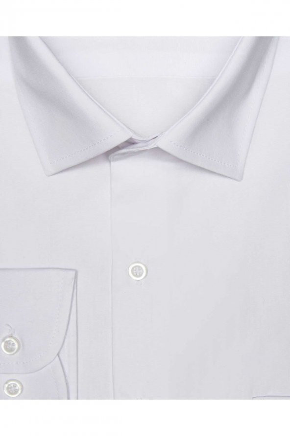 Beyaz Erkek Gömlek - Resim 2