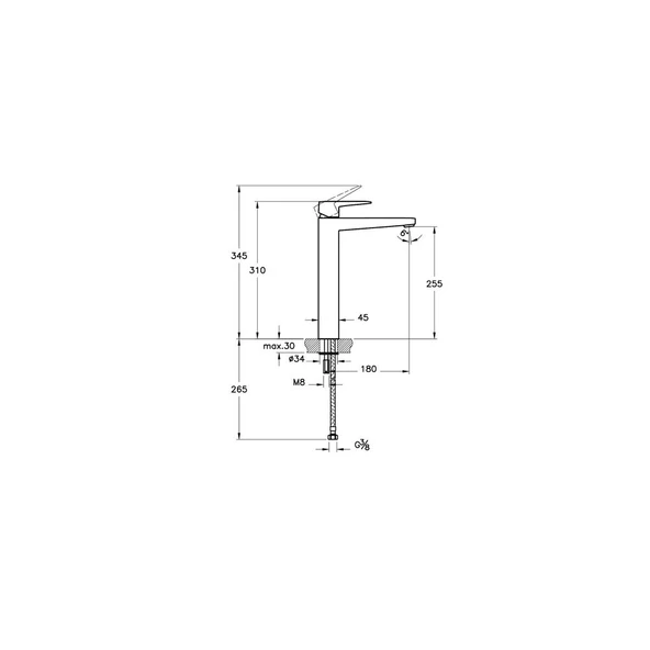 Artema Root Square Lavabo Bataryası A4273334 - 2