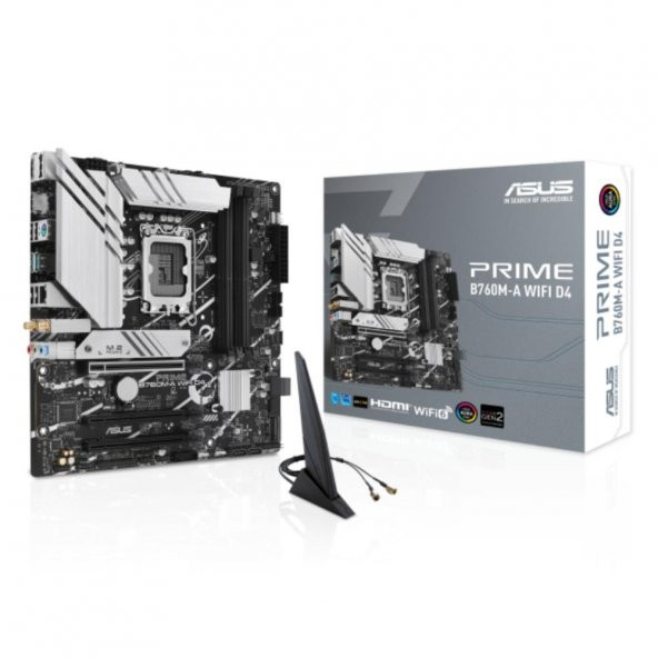 ASUS PRIME B760M-A WIFI-6 D4 DDR4 HDMI-DP PCIE 4.0 1700p mATX