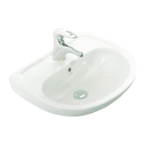Creavit Oval Lavabo 36X45 Cm Beyaz Batarya Delikli Lavabo