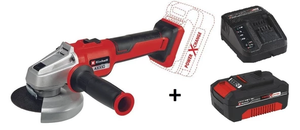 Einhell AXXIO 18/115 Q mm Taşlama Makinesi  + 4.0 Ah  Starter Kit