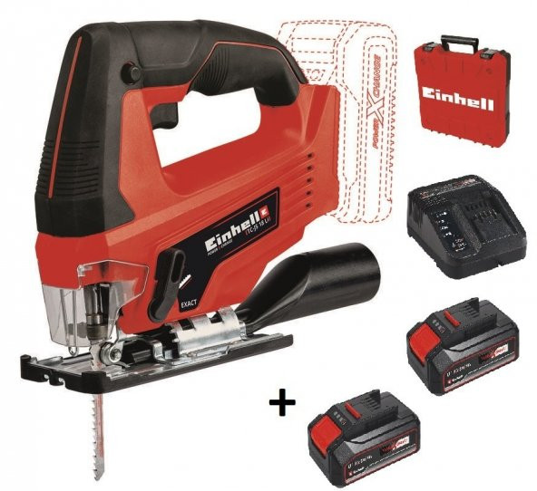 Einhell TC-JS 18 Li - Dekupaj Testeresi  + 2* 2.5 Ah Starter Kit Çantalı