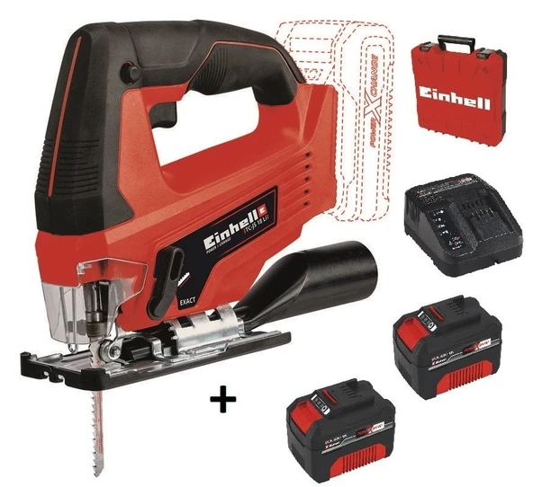 Einhell TC-JS 18 Li - Dekupaj Testeresi + 2* 4.0 Ah Starter Kit + Çanta