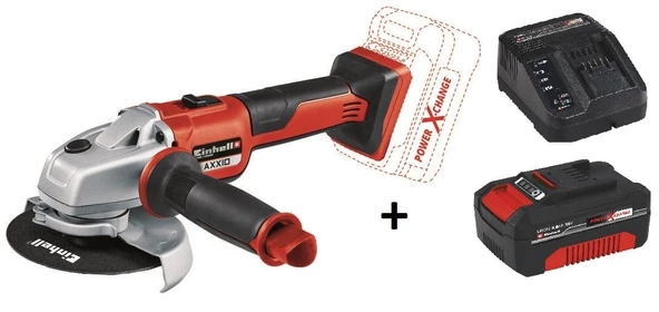 Einhell AXXIO 125 mm Taşlama Makinesi + 4.0 Ah Starter Kit