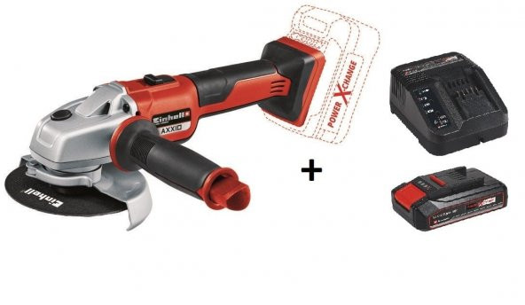 Einhell AXXIO 125 mm Taşlama Makinesi + 2.5 Ah Starter