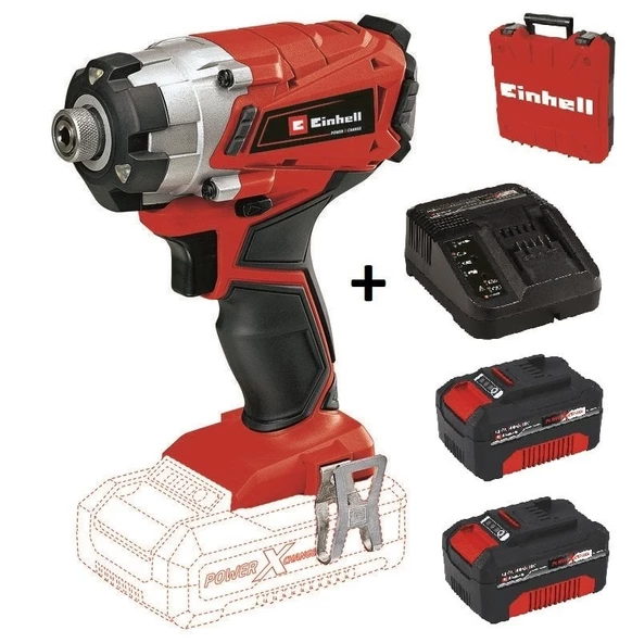 Einhell Te-Cı 18/1 Li 2 Adet 18V 4.0 Ah Akülü ve Çantalı Vidalama