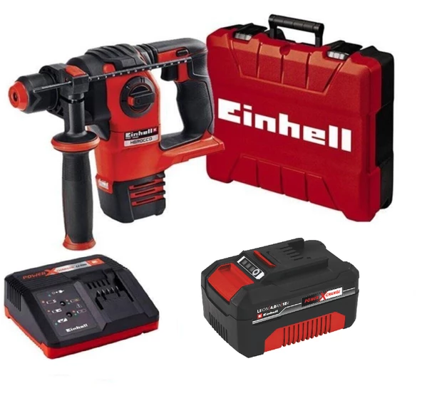 Einhell Herocco Şarjlı Kırıcı Delici Hilti Ve 4.0ah Tek Akü Şarj Aleti