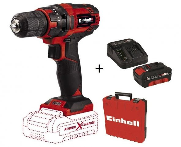 Einhell TC-CD 18/35 Li (1x4 Ah Starter Kit) 18 v Akülü vidalama matkap Çantalı