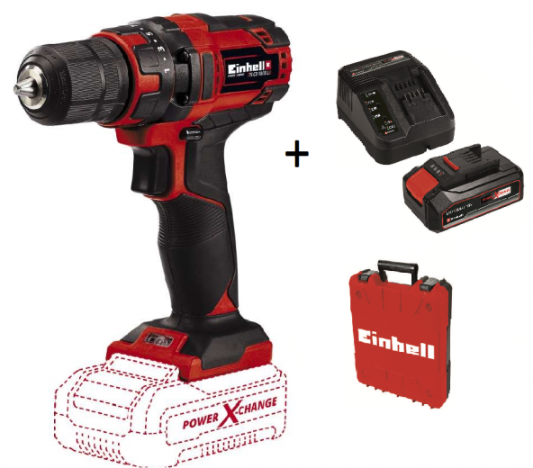 Einhell TC-CD 18/35 Li (1x2.5 Ah Starter Kit) Akülü matkap Çantalı