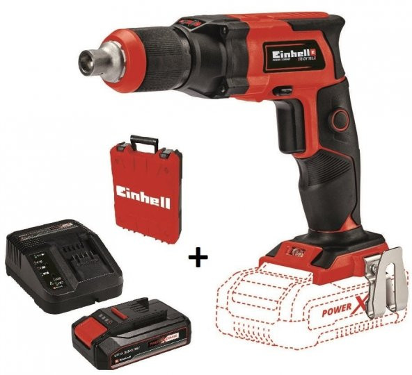 Einhell Te-Dy  Akülü Alçıpan Vidalama 18V +1*2.5 Ah Starter Kit