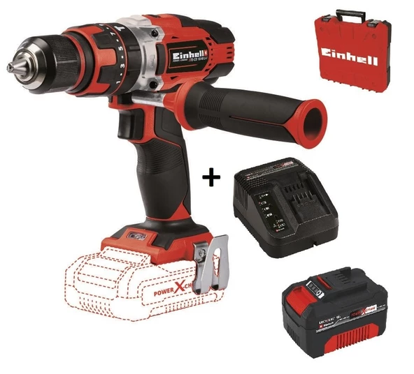 Einhell TE-CD 18/48 Li-i Darbeli Matkap + 4.0 Ah Starter Kit + Çanta