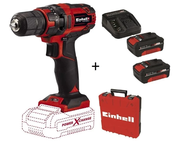 Einhell TC-CD 18/35 Li (2x4 Ah Starter Kit) 18 v Akülü matkap Çantalı