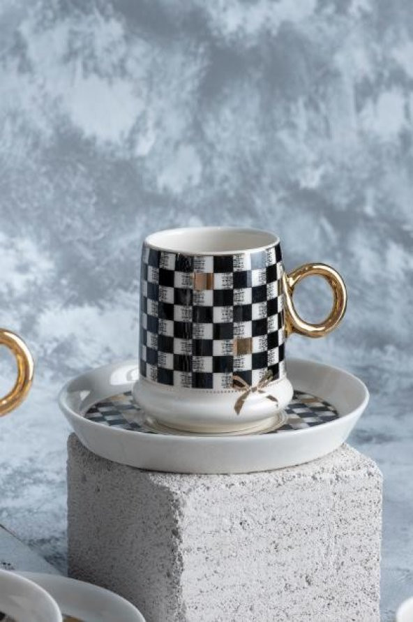 Acar 22-0125 Almond 6lı Porselen Kahve Fincan Takımı - 2