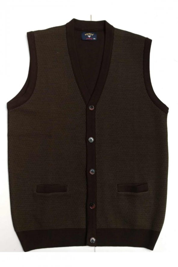 ÇELİK ÖRME YÜN AKRİLİK ÖZEL ÜRETİM DÜĞMELİ YELEK - 2