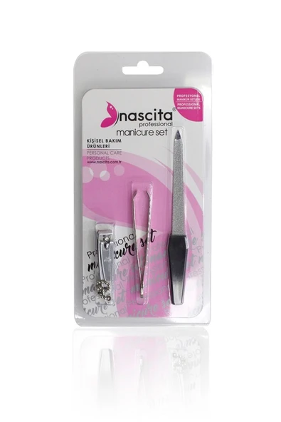 Cımbız Kısa Törpü Tırnak Makası 3 Lü Profesyonel Bakım Seti ürün görseli 1