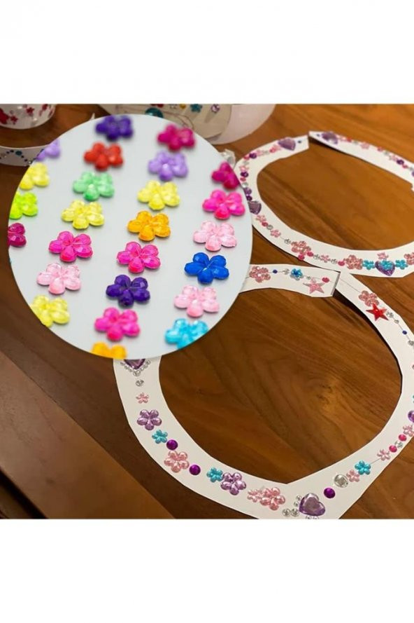 Kendinden Yapışkanlı Sticker Mücevher 112 Adet Işıltılı Tırnak Yüz Ve Vücut Taş Mücevher Çıkartma - 4