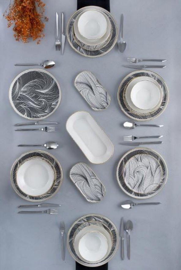 Acar Ahenk 27 Parça 6 Kişilik Yemek Takımı SR-22-0266 - 2