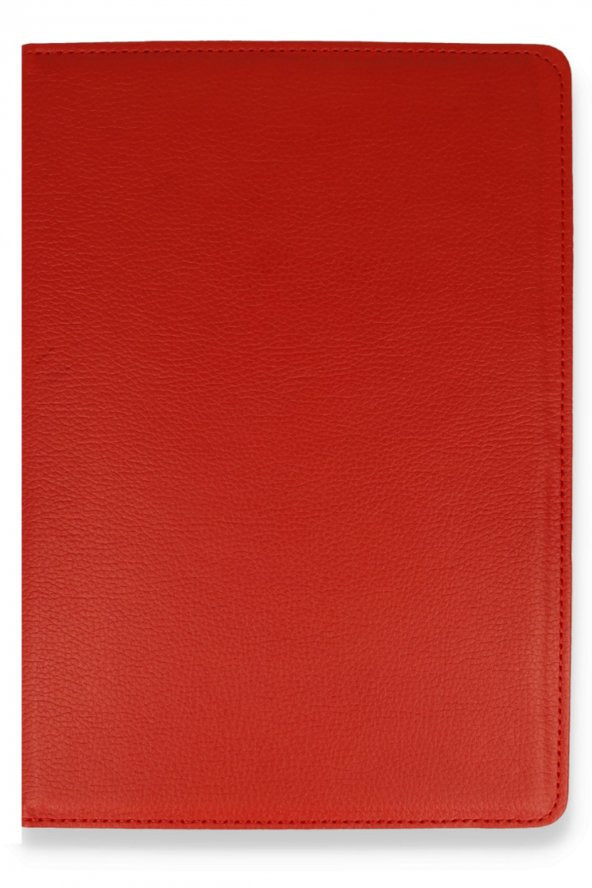 Newface iPad 9.7 (2018) Kılıf 360 Tablet Deri  Kılıf - Kırmızı - 2