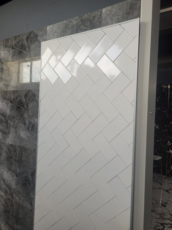 SERAMİKSAN GLOSSY BEYAZ 10*20CM 2.KALİTE ENDÜSTRİYEL SERAMİK 0.92M2 1 KUTU - 5