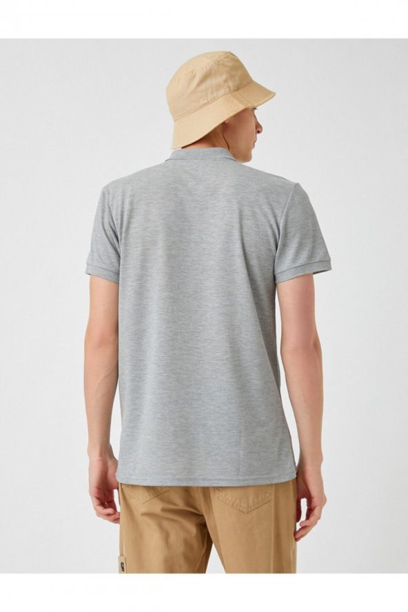 Basic Polo Yaka Tişört - 4