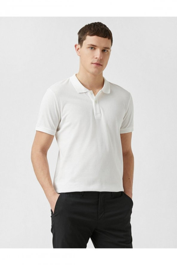 Basic Polo Yaka Tişört - 7