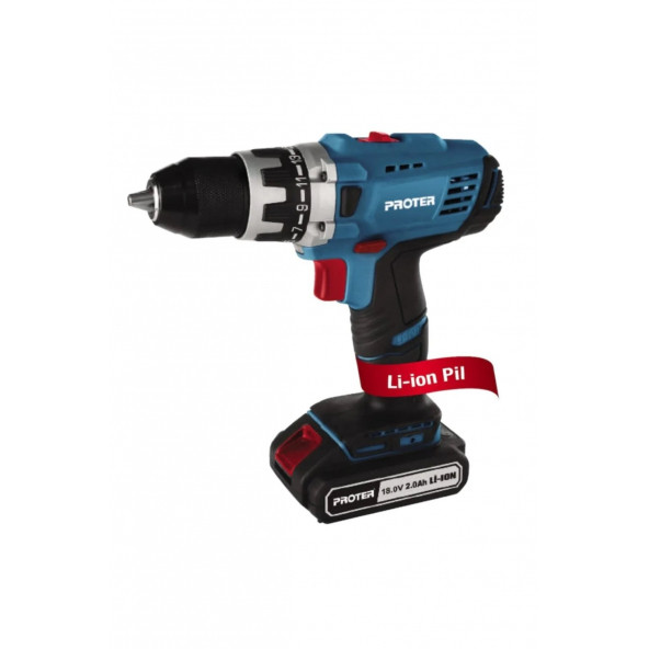 Proter PST 418 SL 18 V 2.0 Ah Çift Akülü Vidalama