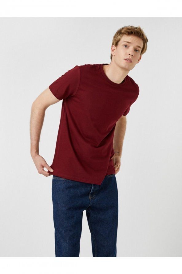 Erkek Gri T-Shirt 2KAM12136LK - Resim 7