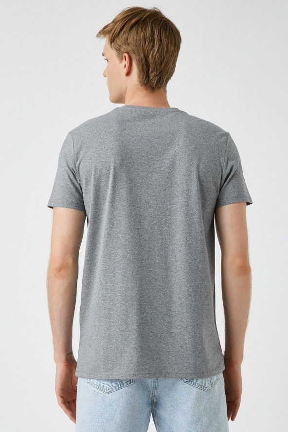 Erkek Gri T-Shirt 2KAM12136LK - Resim 10