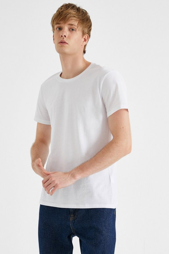 Erkek Gri T-Shirt 2KAM12136LK - Resim 2