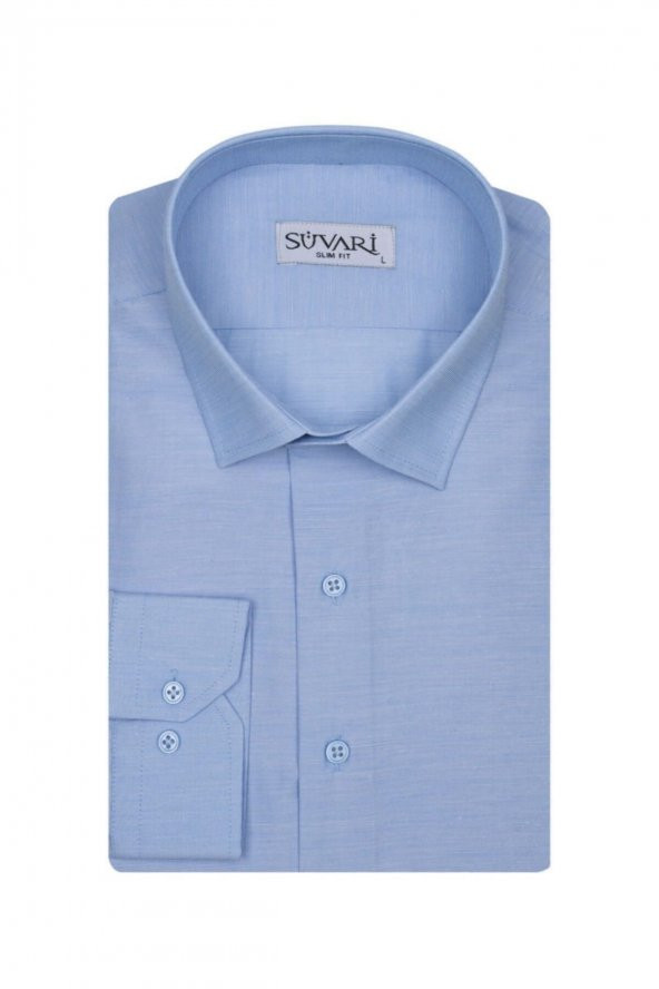 Slim Fit Erkek Gömlek - Resim 2