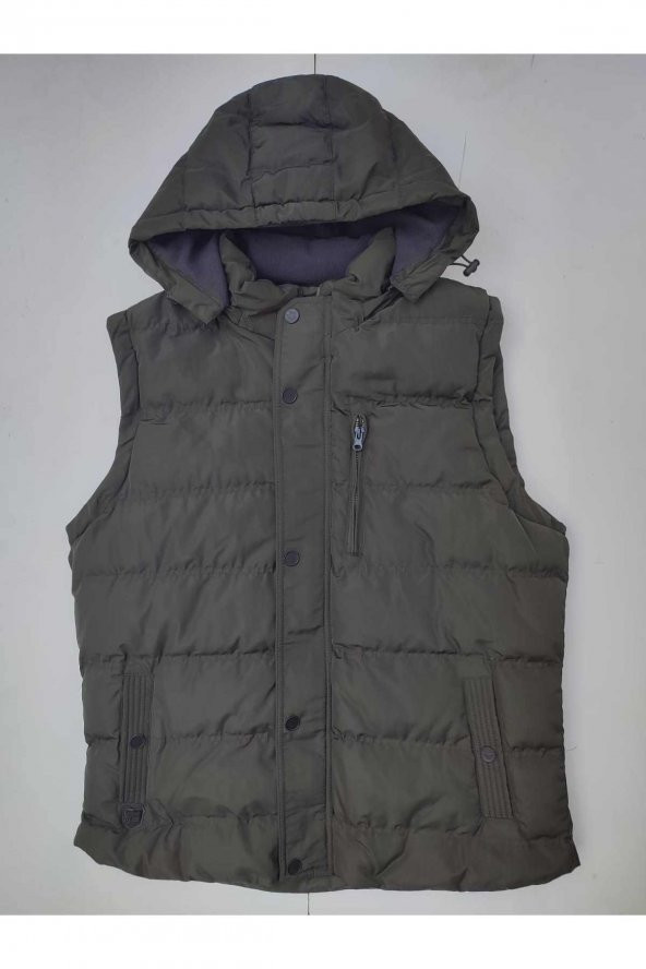 BLUESMODA STAFF İÇİ POLARLI KAPÜŞONLU YELEK - 11