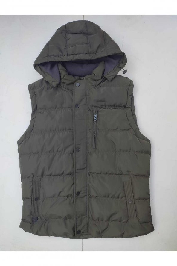 BLUESMODA STAFF İÇİ POLARLI KAPÜŞONLU YELEK - 12