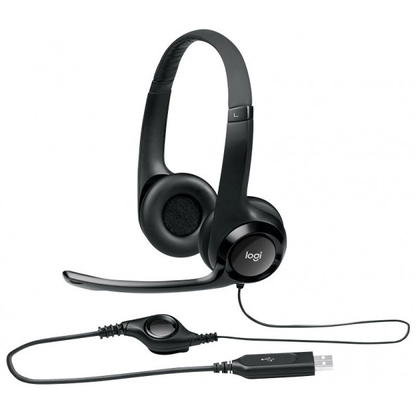 LOGİTECH H390 USB KULAKLIK-SİYAH 981-000406 - 5