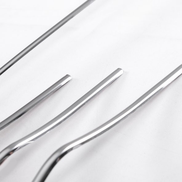 Leonacs Fams Otomotiv Renault Megane 4 Krom Ön Tampon Alt Çıtası 7 Parça 2015-2020 Paslanmaz Çelik - 2